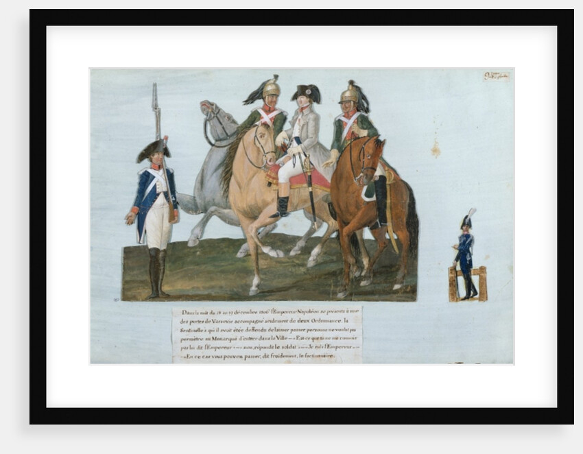 Napoleon Bonaparte and the Varsovian Sentry by Lesueur Brothers