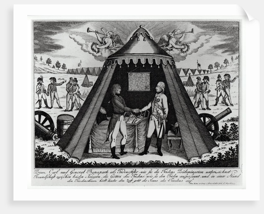 The Treaty of Campo Formio, 18th October 1797 by French School