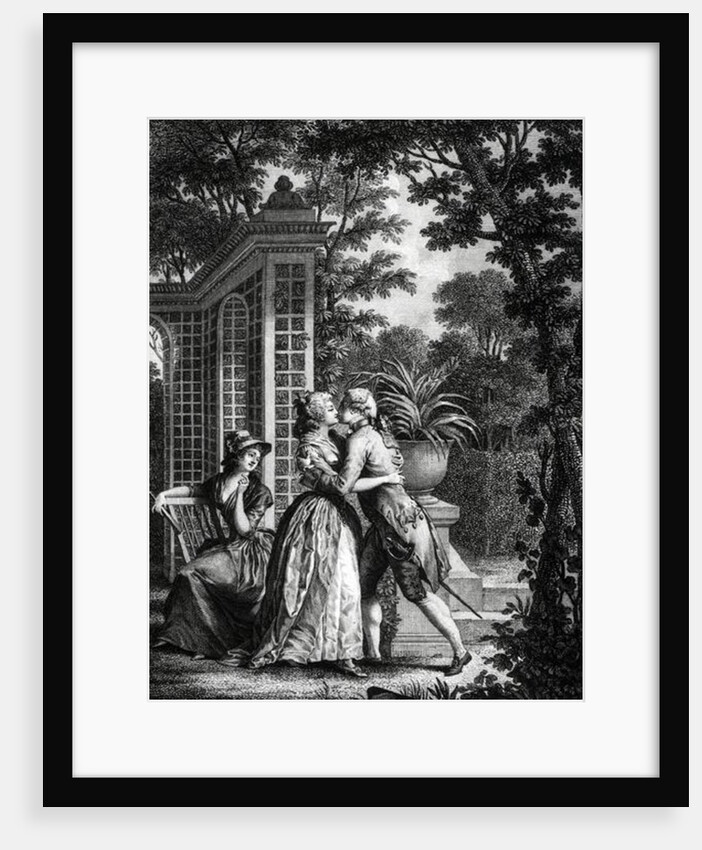 The First Kiss of Love by Nicolas Andre Monsiau