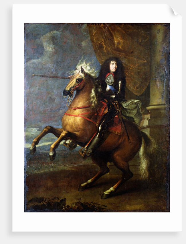 Equestrian Portrait of Louis XIV c.1668 by Charles Le Brun