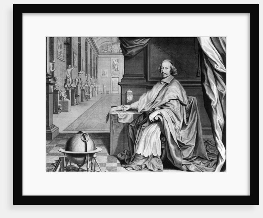 Portrait of Cardinal Mazarin in his Palace, c.1658-60 by Robert Nanteuil