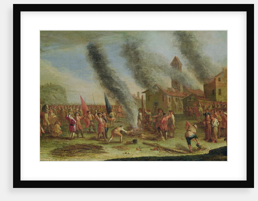 The Misery of War. The Pyre by Claude Callot