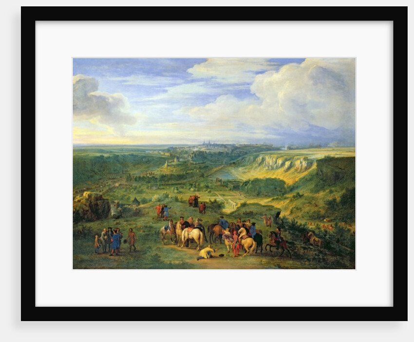 View of the city of Luxembourg from near the Mansfeld Baths, 1684 by Adam Frans van der Meulen