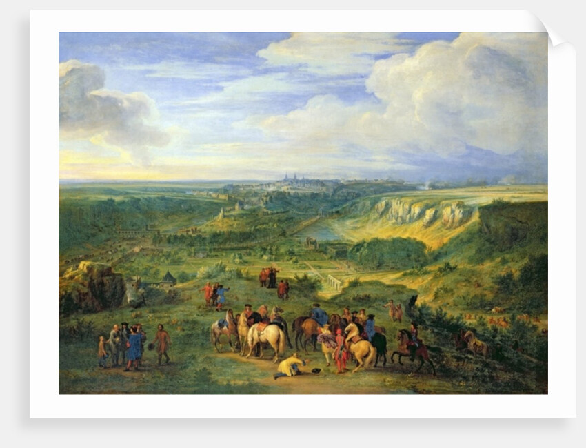 View of the city of Luxembourg from near the Mansfeld Baths, 1684 by Adam Frans van der Meulen