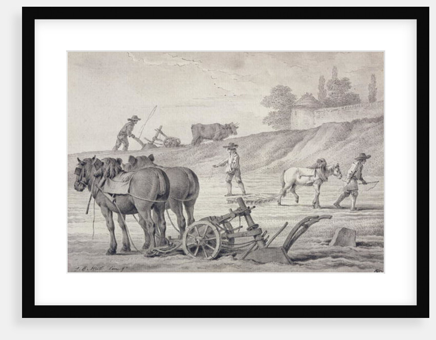 Ploughing the Fields by Jean-Baptiste Huet