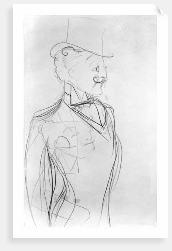 Portrait of Boni de Castellane by Sem