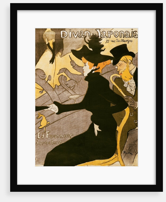 Poster advertising 'Le Divan Japonais', 1892 by Henri de Toulouse-Lautrec