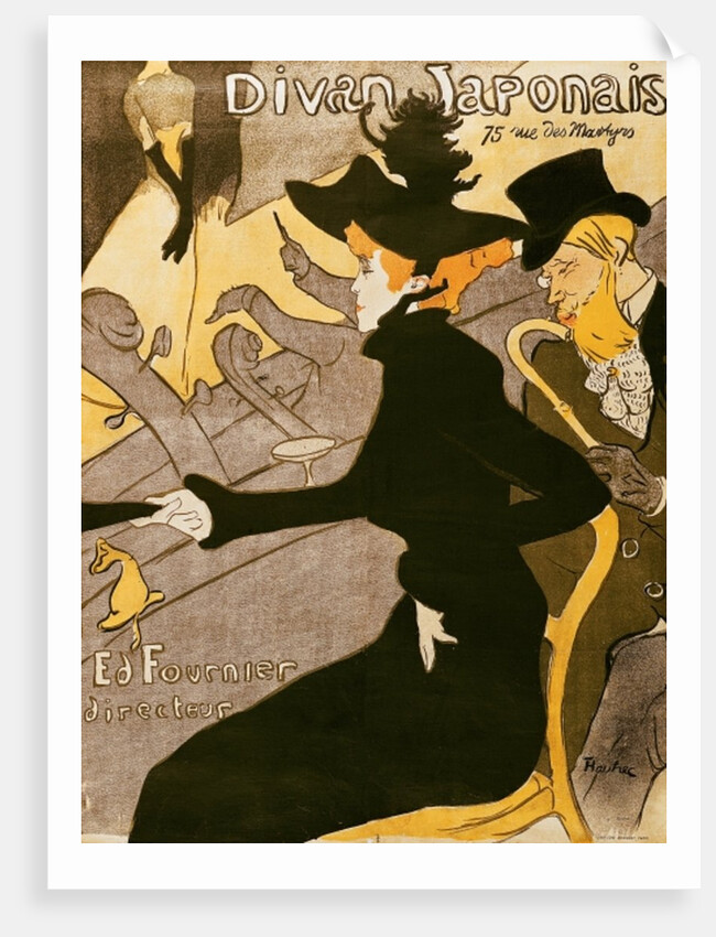 Poster advertising 'Le Divan Japonais', 1892 by Henri de Toulouse-Lautrec
