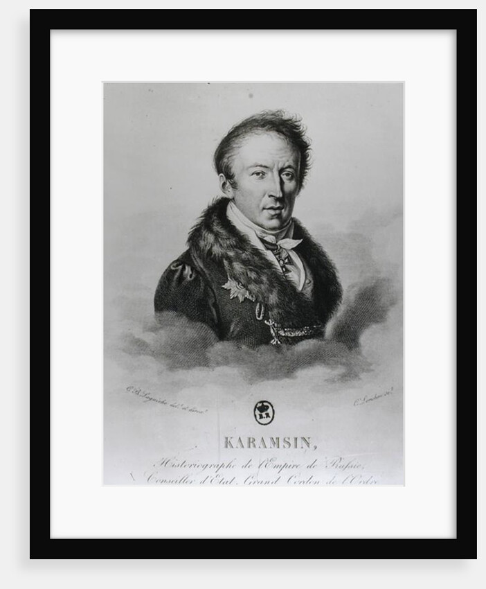 Portrait of Nikolai Mikhailovich Karamzin by Constant Louis Antoine Lorichon