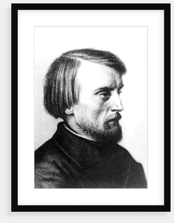 Portrait of Vissarion Grigorievich Belinsky 1843 by Kyrill Antonovitch Gorbunov