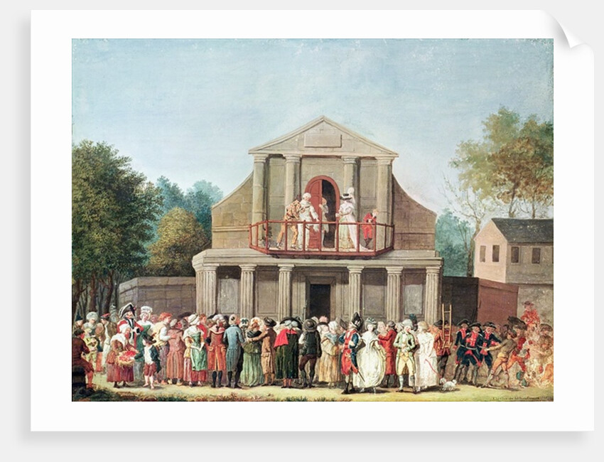 Theatrical Performance at the Saint-Laurent Fair, 1786 by French School