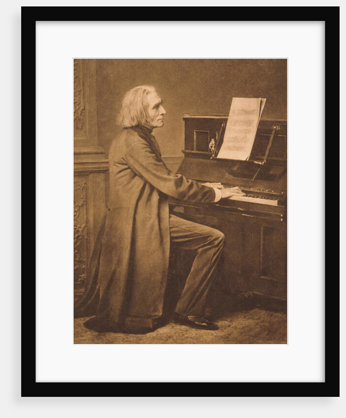Franz Liszt at the Piano by Anonymous