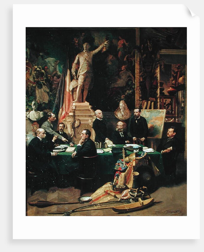 The Colonial Delegates and Jules Ferry 1892 by Felix Elie Regamey