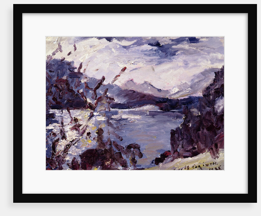 Lake Walchen Surrounded by Mountains, 1925 by Lovis Corinth