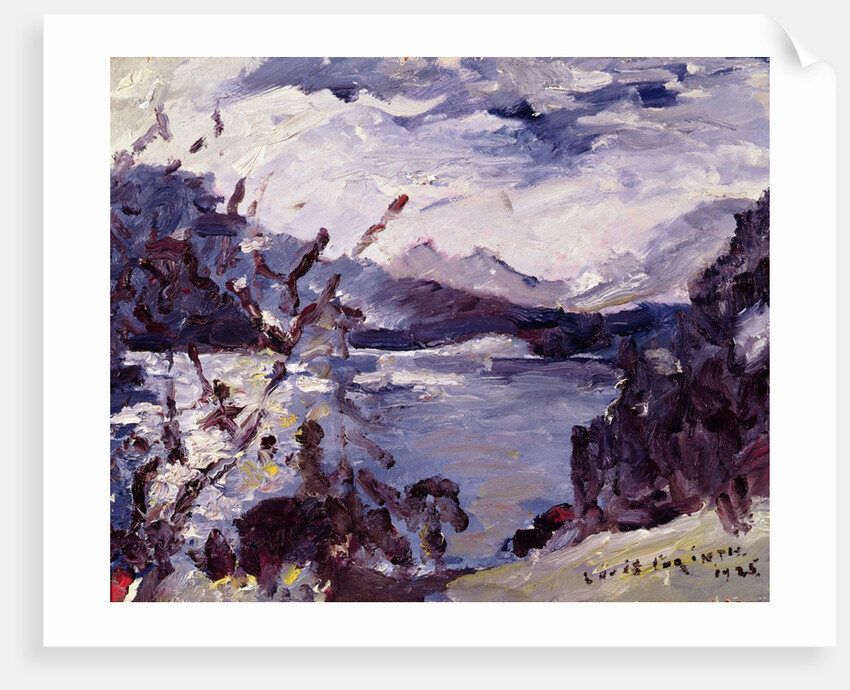 Lake Walchen Surrounded by Mountains, 1925 by Lovis Corinth