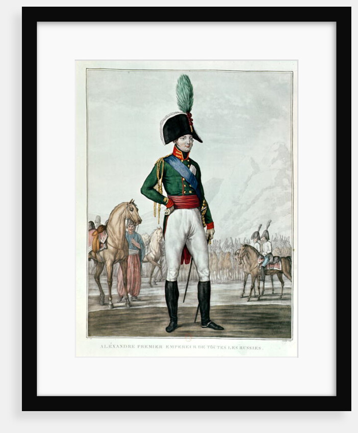 Portrait of Alexander I Pavlovich with his Army by Charles Francois Gabriel Levachez