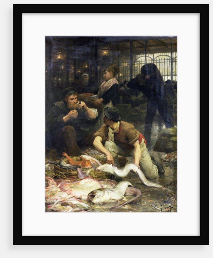 The Fish Market in the Morning by Victor Gabriel Gilbert