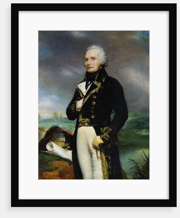 Portrait of Viscount Alexandre-Francois-Marie de Beauharnais after a painting by J. Guerin, 1834 by Georges Rouget
