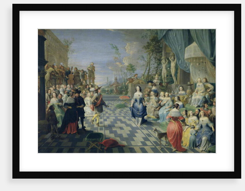 A Ball on the Terrace of a Palace by Hieronymus Janssens