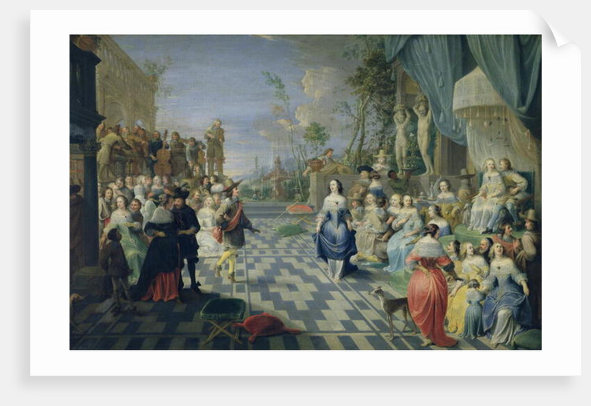 A Ball on the Terrace of a Palace by Hieronymus Janssens