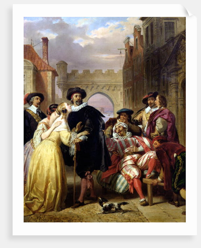 The Final Scene of 'Les Fourberies de Scapin' by Moliere by Eugene Deveria