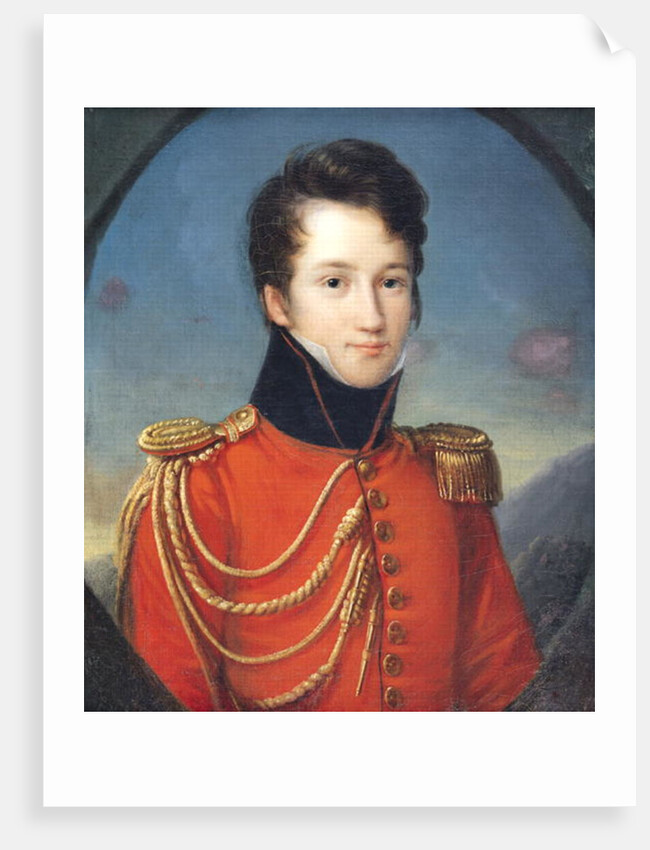 Portrait of Alfred de Vigny by Francois Josephe Kinson