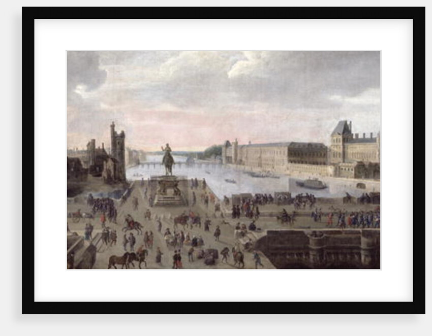 View of the Pont-Neuf and the River Seine looking downstream, c.1633 by Flemish School