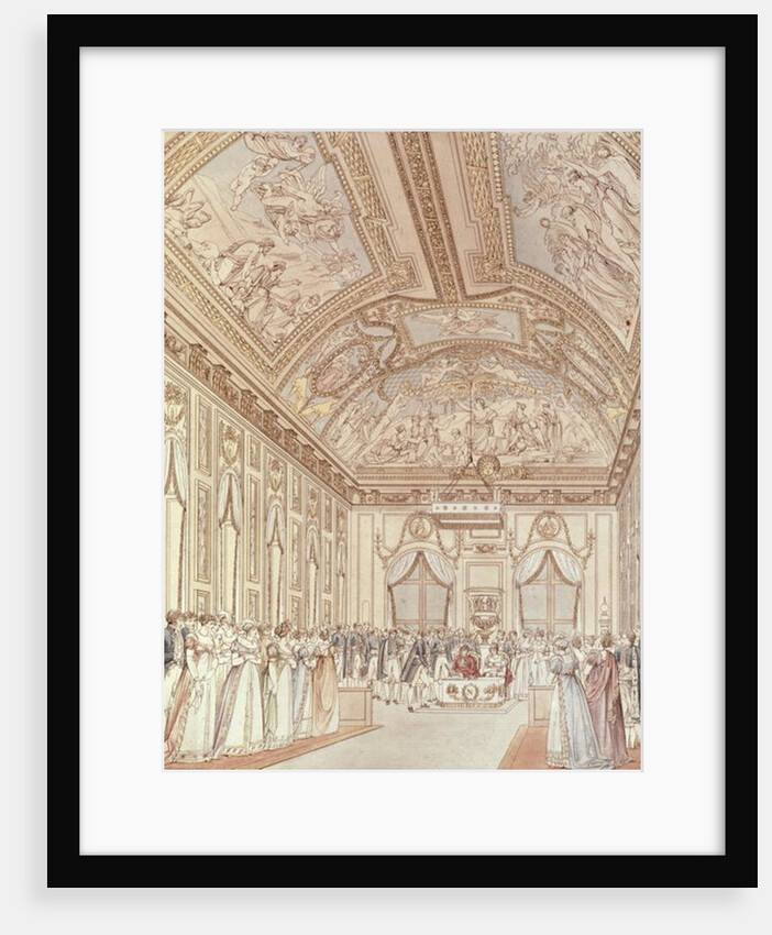 The Civil Ceremony of the Marriage of Napoleon Bonaparte and Marie-Louise in the Great Hall of the Chateau de Saint-Cloud, 1st April 1810 by C. and Fontaine P. Percier