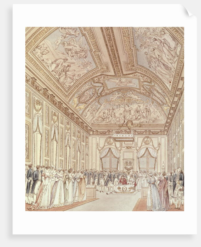 The Civil Ceremony of the Marriage of Napoleon Bonaparte and Marie-Louise in the Great Hall of the Chateau de Saint-Cloud, 1st April 1810 by C. and Fontaine P. Percier