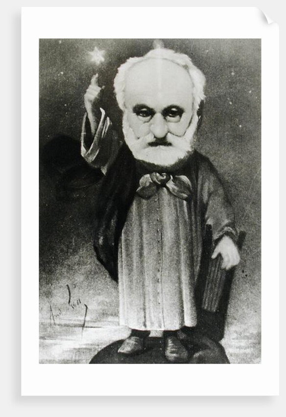 Caricature of Victor Hugo as a Magician by Andre Gill