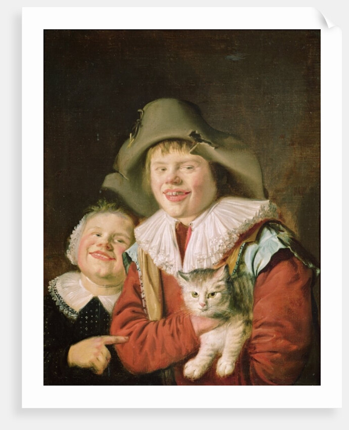 Children Playing with a Cat by Jan Miense Molenaer