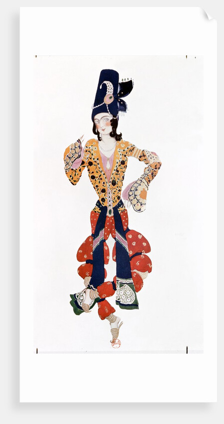 Costume for Nijinsky in the ballet Scheherazade by Leon Bakst