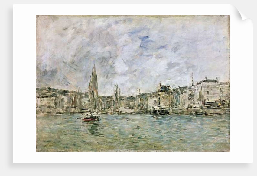The Port at Honfleur, 1896 by Eugene Louis Boudin