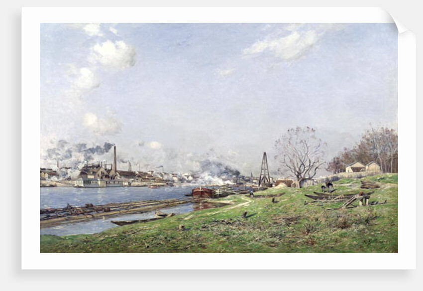 The Seine at Conflans-Charenton, 1892 by Jean Baptiste-Antoine Guillemet