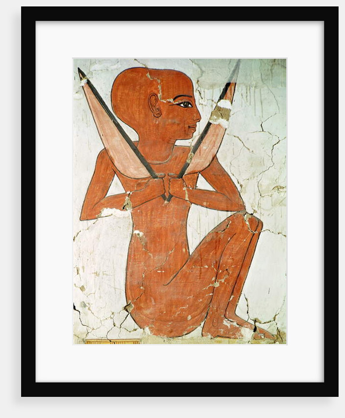 Guardian at fifth gate of Osiris' kingdom Henty-reki by Egyptian 19th Dynasty