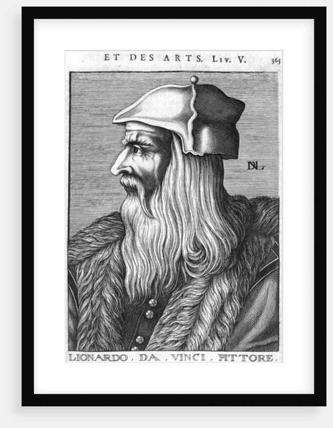 Portrait of Leonardo da Vinci by French School