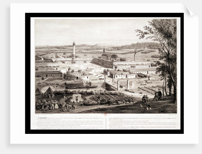 View of a French Phalanstery by Charles Francois Daubigny