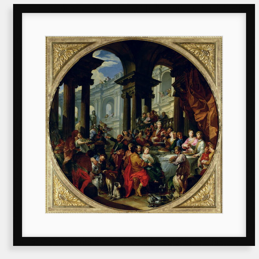 Feast under an Ionic Portico, c.1720-25 by Giovanni Paolo Pannini or Panini