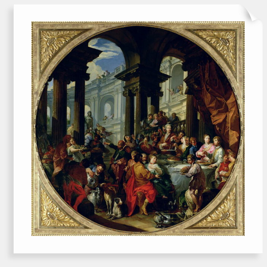 Feast under an Ionic Portico, c.1720-25 by Giovanni Paolo Pannini or Panini