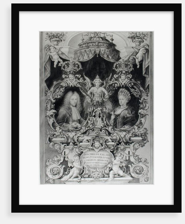 Philip V King of Spain and Maria Luisa of Savoy, 1713 by Spanish School