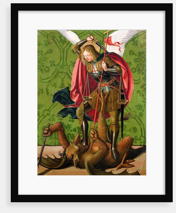 St. Michael Killing the Dragon, 16th century by Josse Lieferinxe