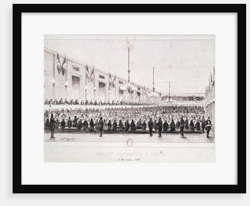 Reformist Banquet at Amiens, 5th December 1847 by French School