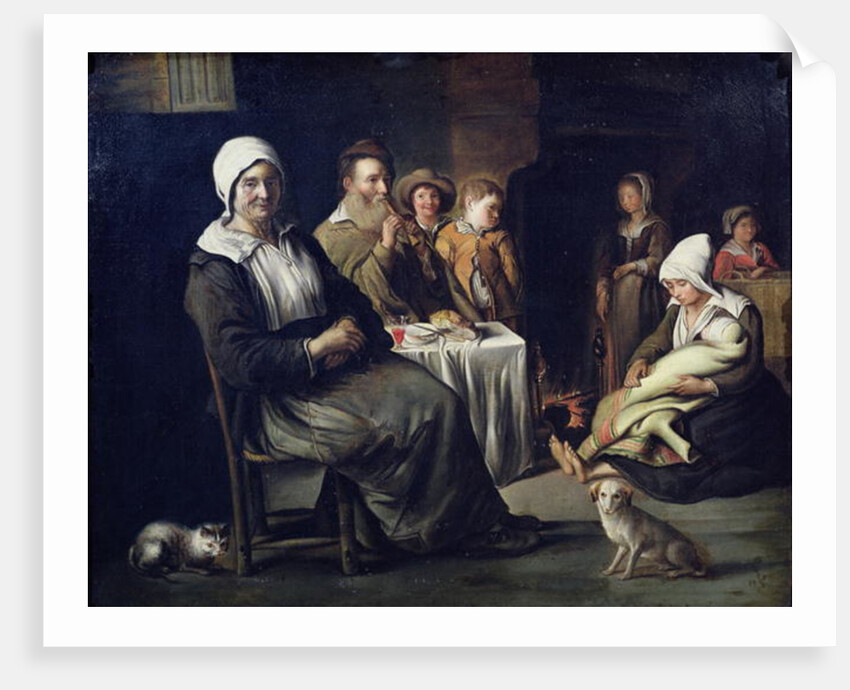 The Family Meal by Le Nain Brothers