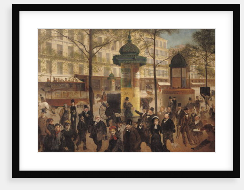 Study for a panorama of the Boulevard de Montmartre, 1877 by Andre Gill