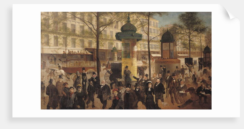 Study for a panorama of the Boulevard de Montmartre, 1877 by Andre Gill