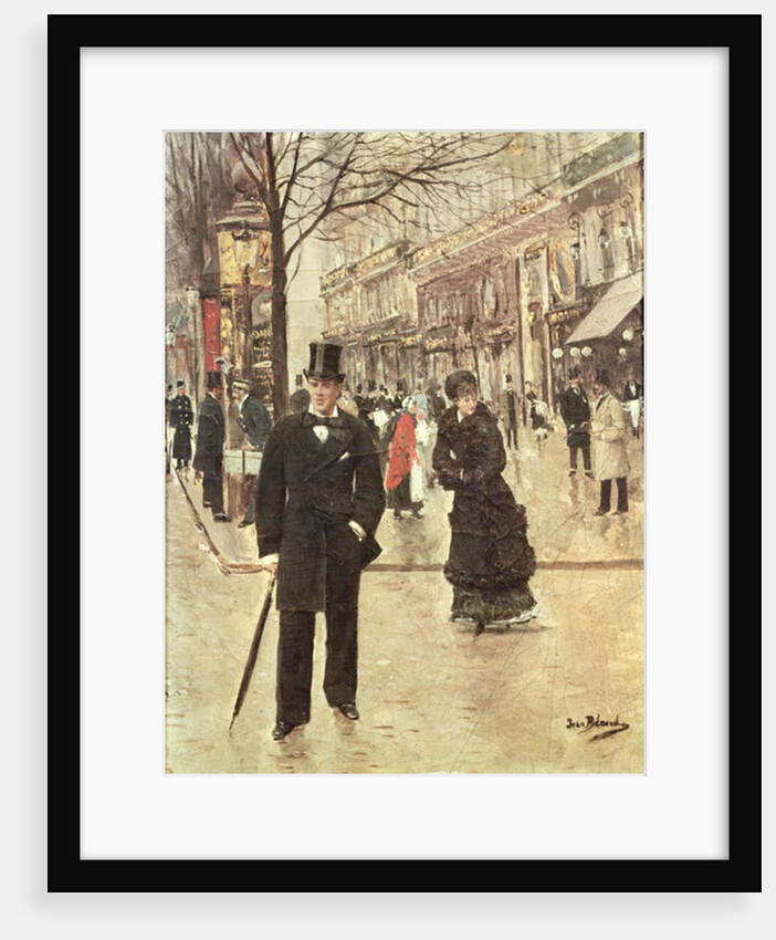 On the Boulevard, c.1880 by Jean Beraud