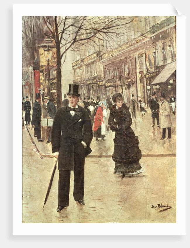 On the Boulevard, c.1880 by Jean Beraud