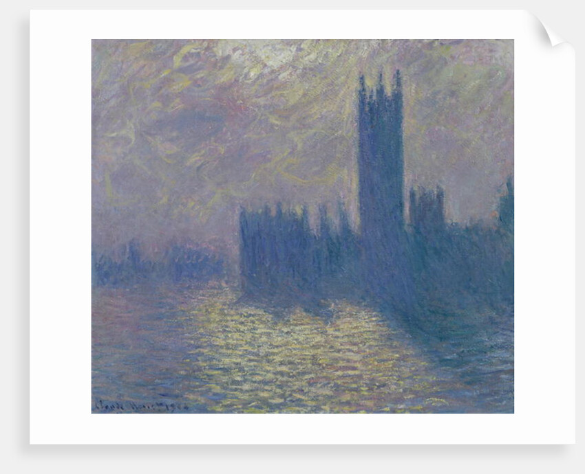 The Houses of Parliament, Stormy Sky, 1904 by Claude Monet
