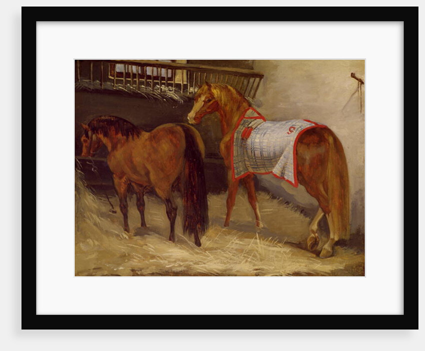 Horses in the Stables by Theodore Gericault