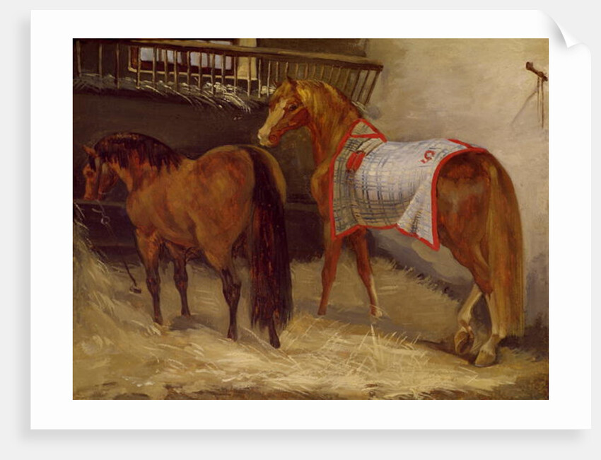 Horses in the Stables by Theodore Gericault